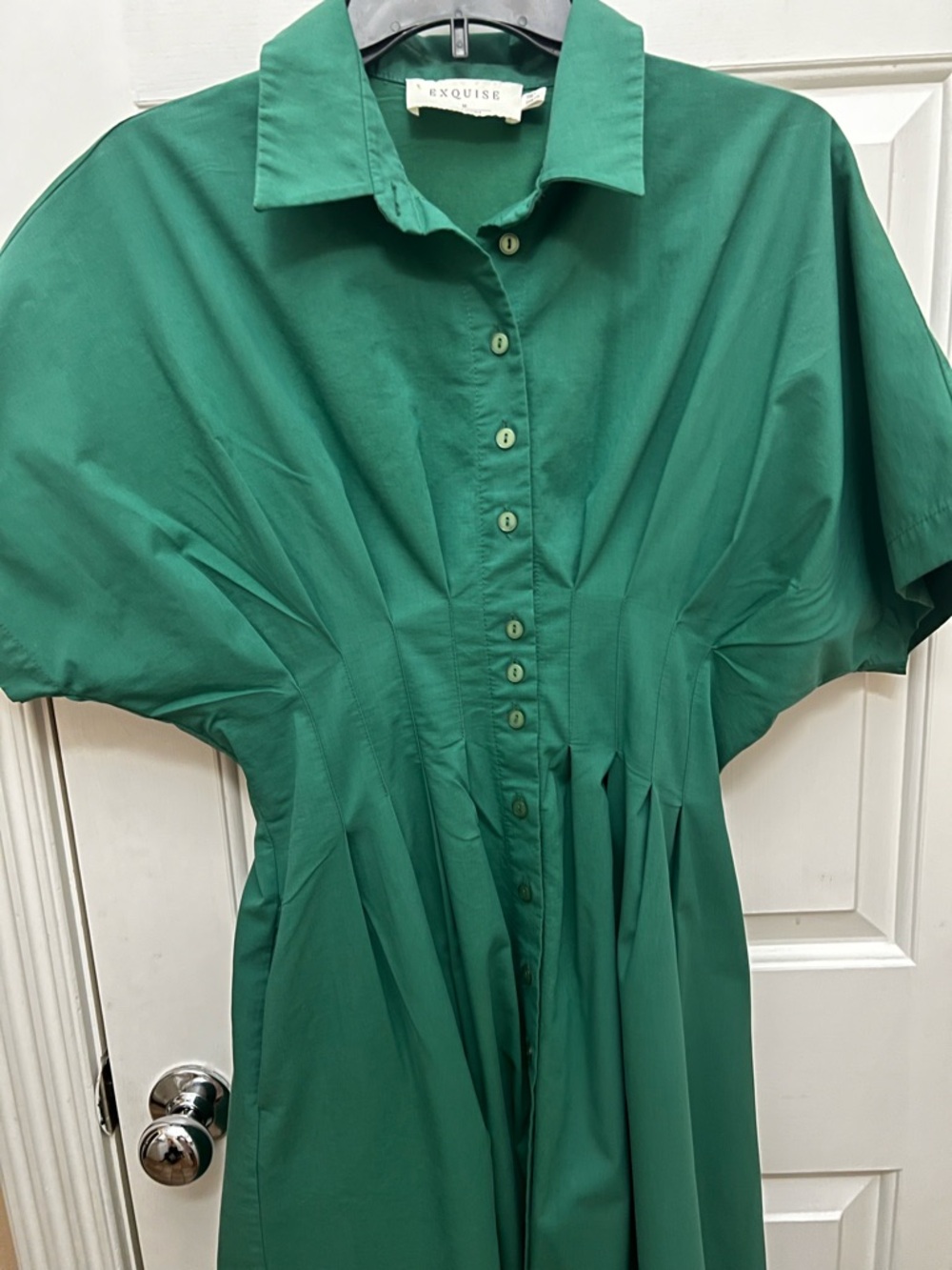 Tobie Shirt Dress by Exquise with Cinched Waist - Picture 7 of 16